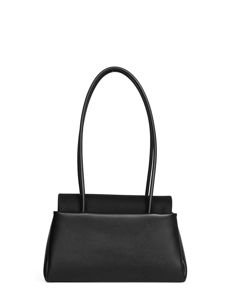 Prada Passage Shoulder Bag — Black Calf Leather
