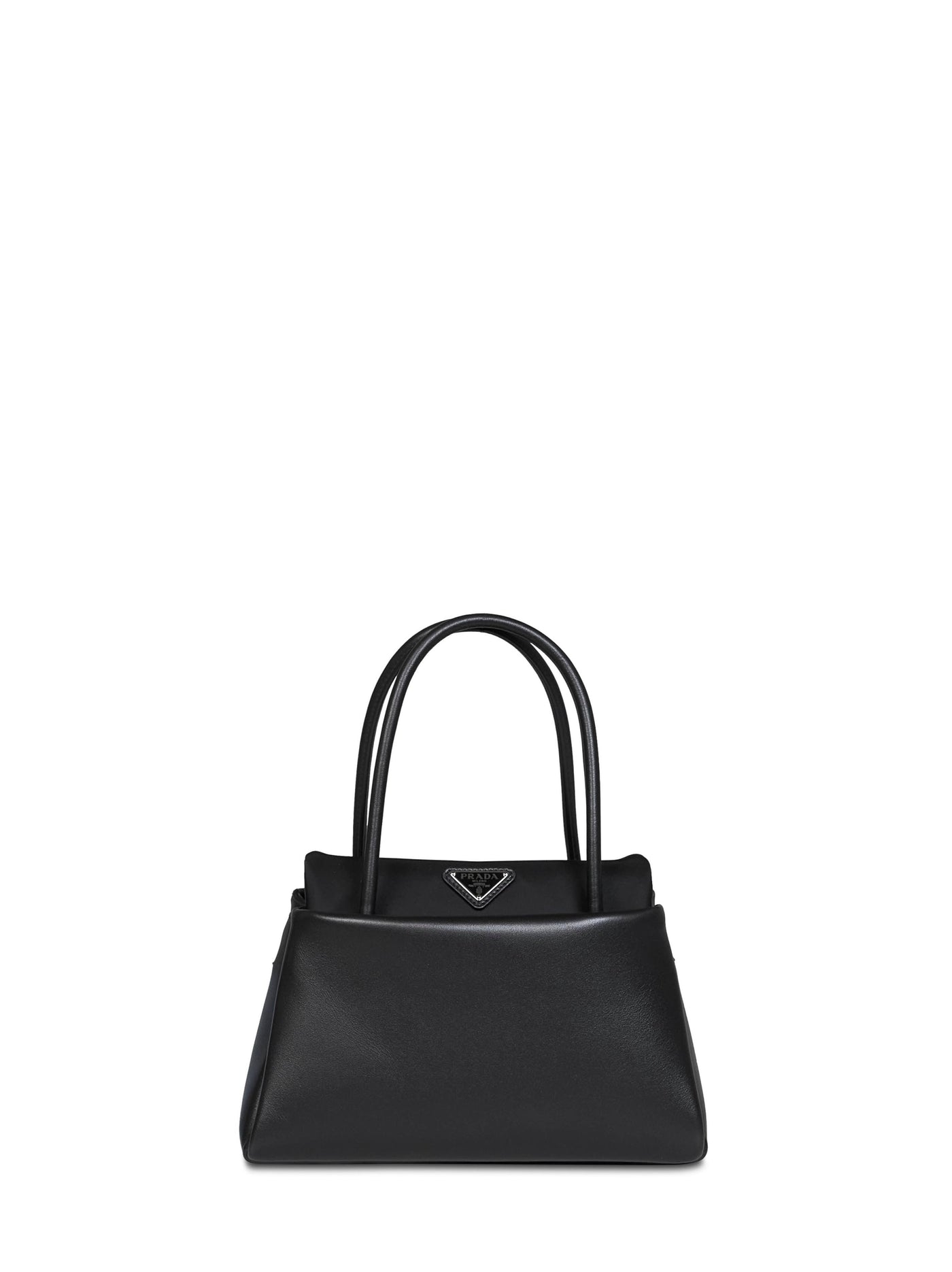 Prada Passage Shoulder Bag — Black Calf Leather