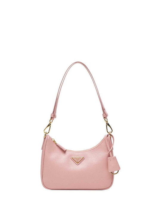 Prada Re-Edition Shoulder Bag — Pink Calf Leather