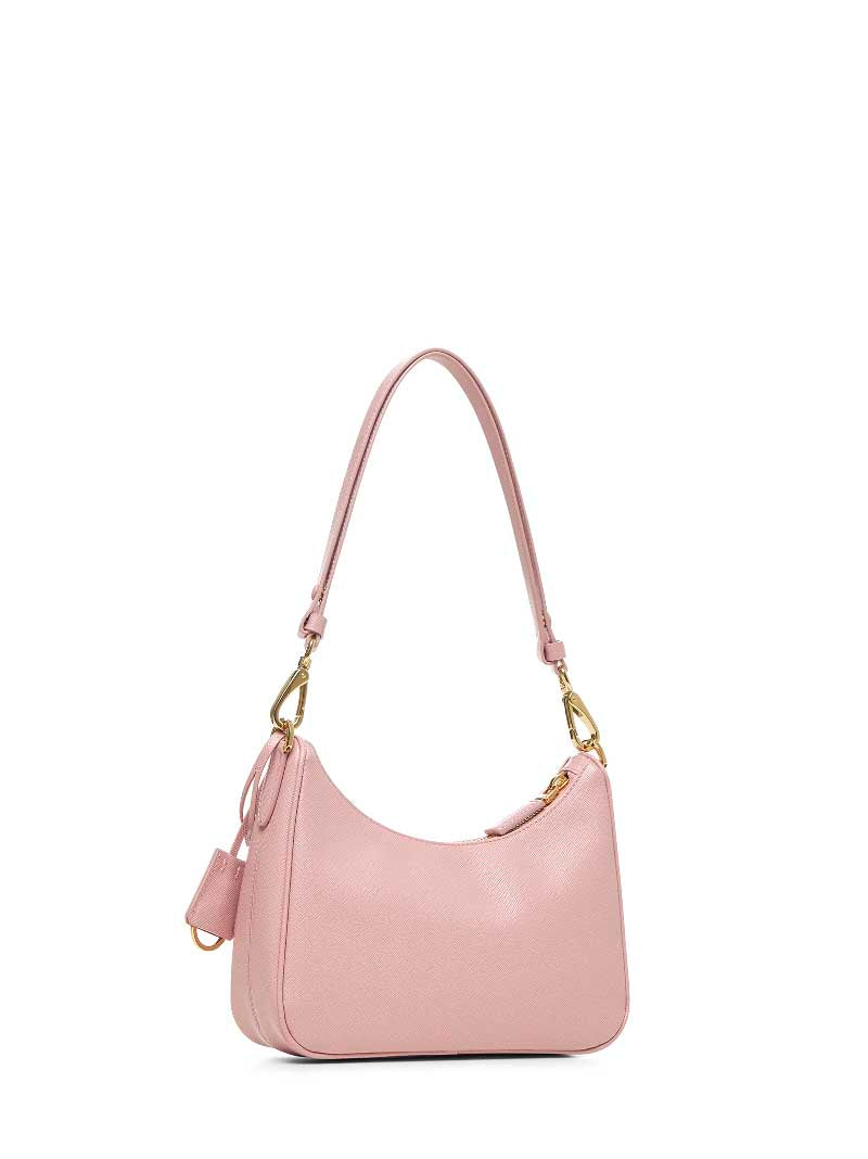 Prada Re-Edition Shoulder Bag — Pink Calf Leather