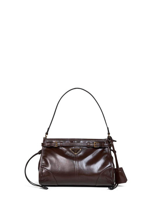 Prada Shoulder Bag — Brown Calf Leather