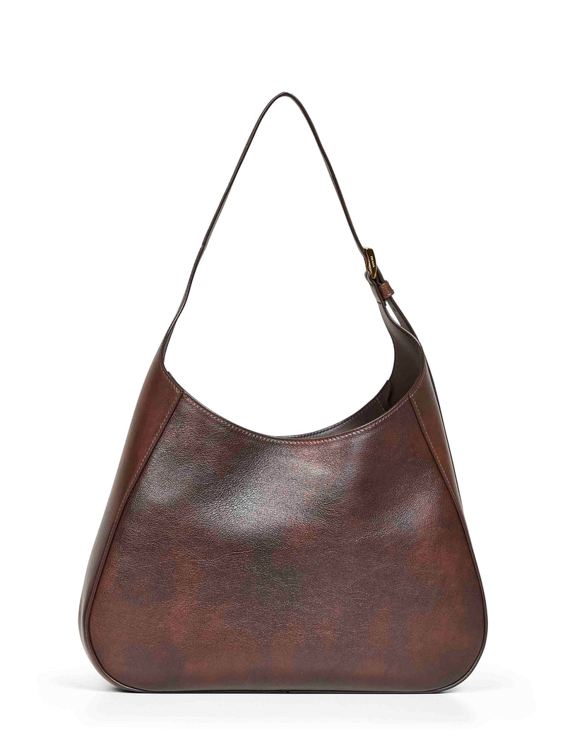 Prada Shoulder Bag — Brown Calf Leather