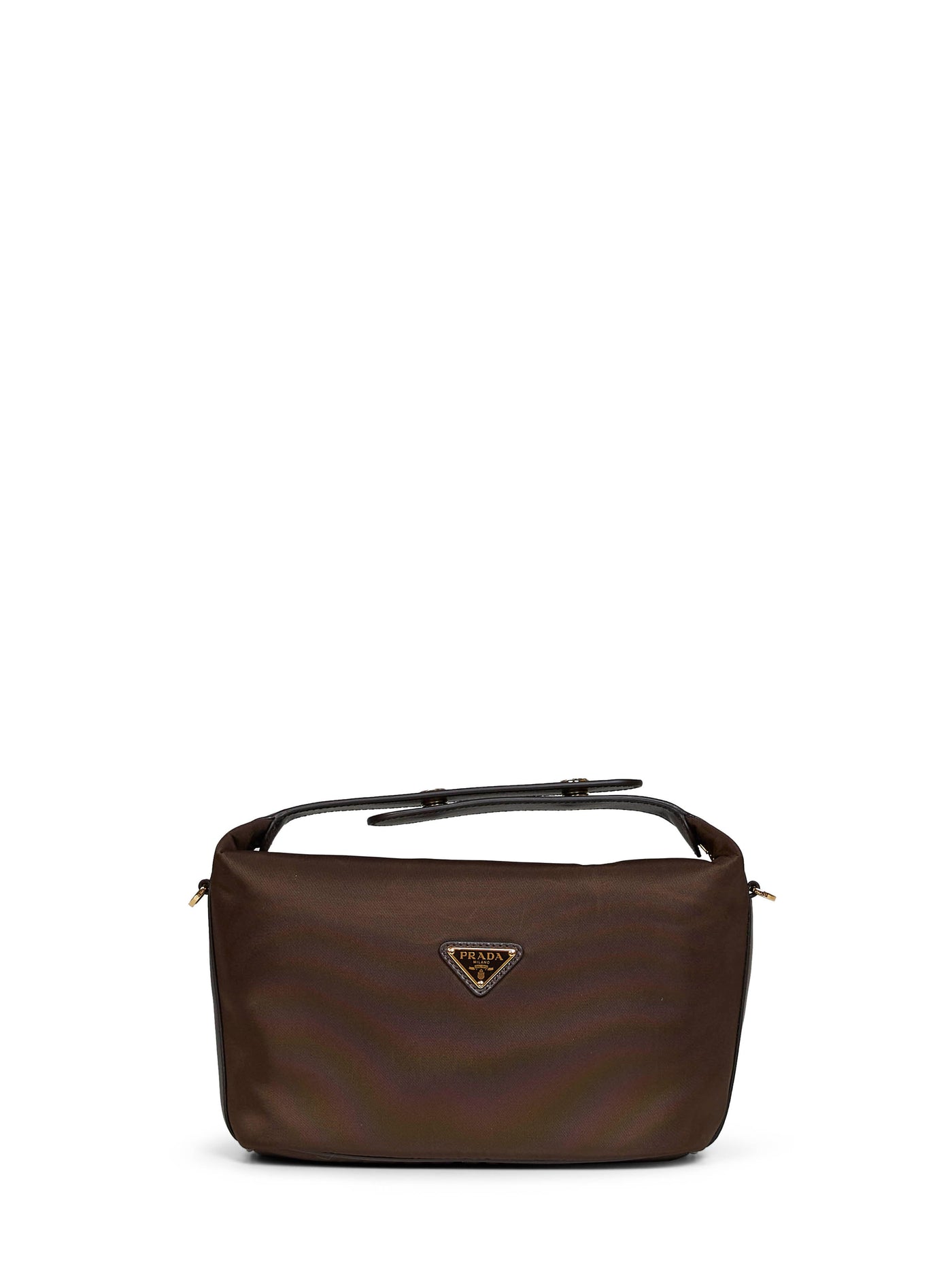Prada Shoulder Bag — Brown Recycled Polyamide
