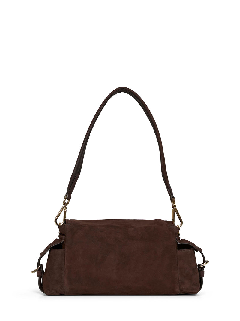 Prada Shoulder Bag — Brown Lambskin