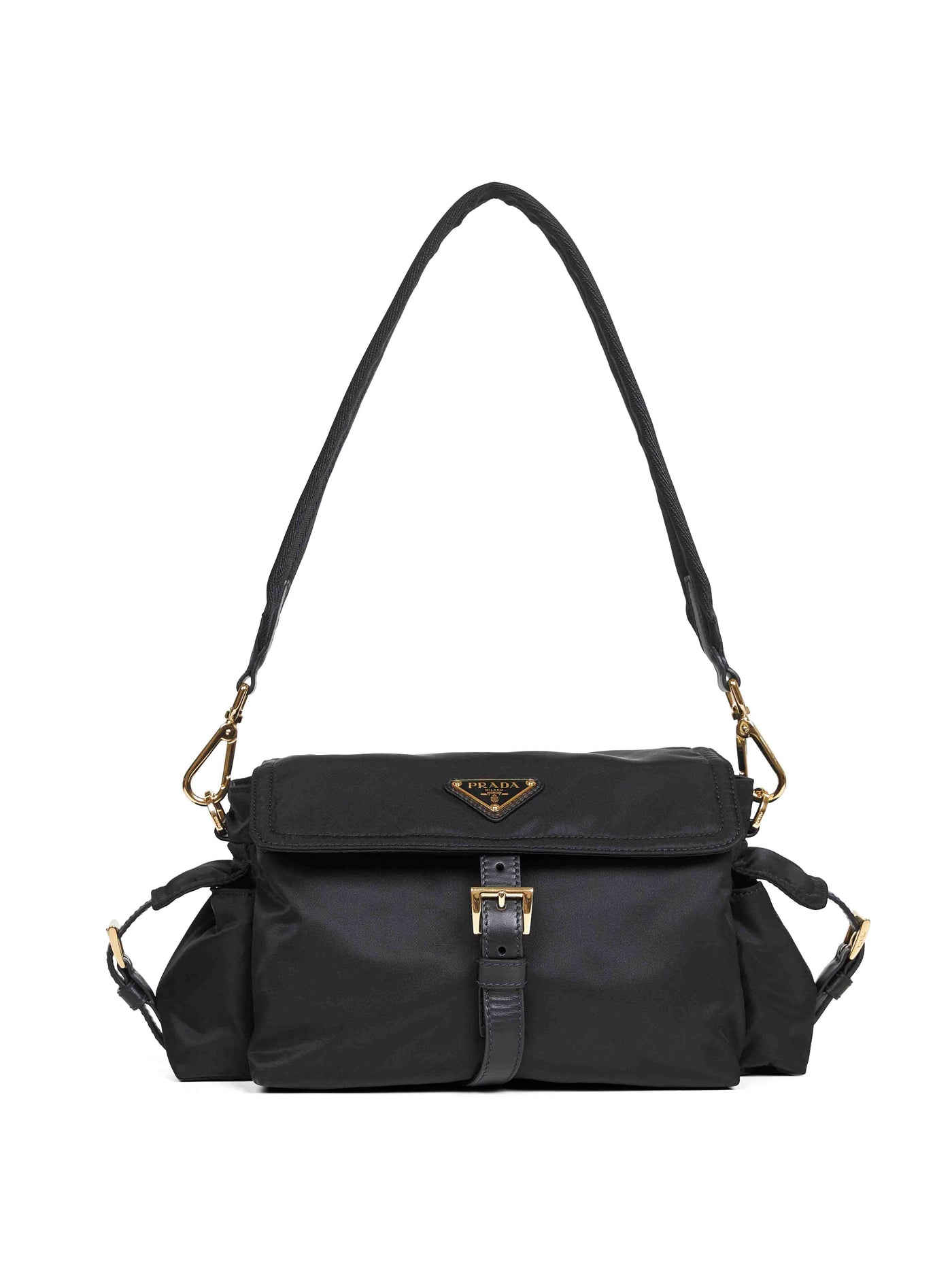 Prada Explore Shoulder Bag — Black Recycled Polyamide