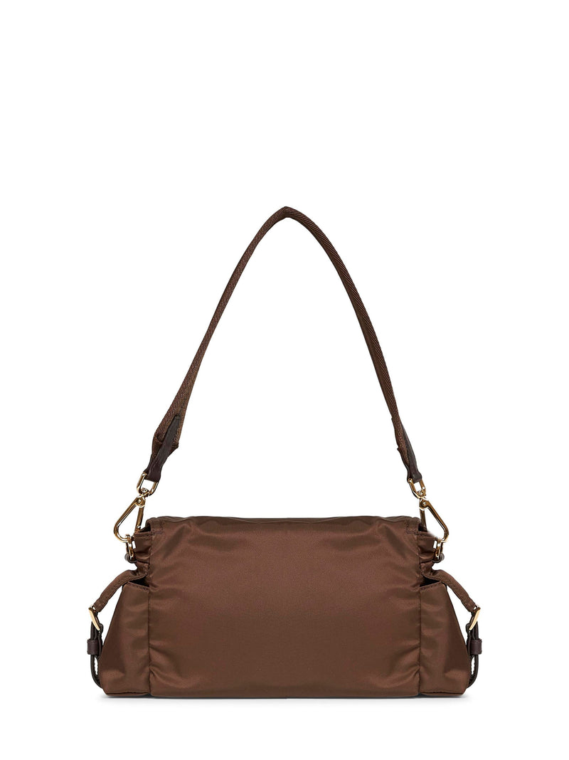 Prada Explore Shoulder Bag — Brown Recycled Polyamide