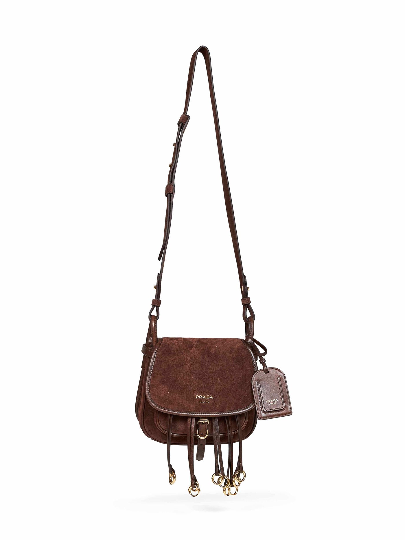 Prada Corsaire Shoulder Bag — Brown Calf Leather