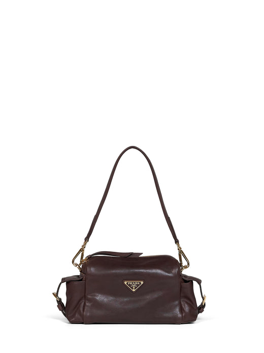 Prada Shoulder Bag — Brown Calf Leather