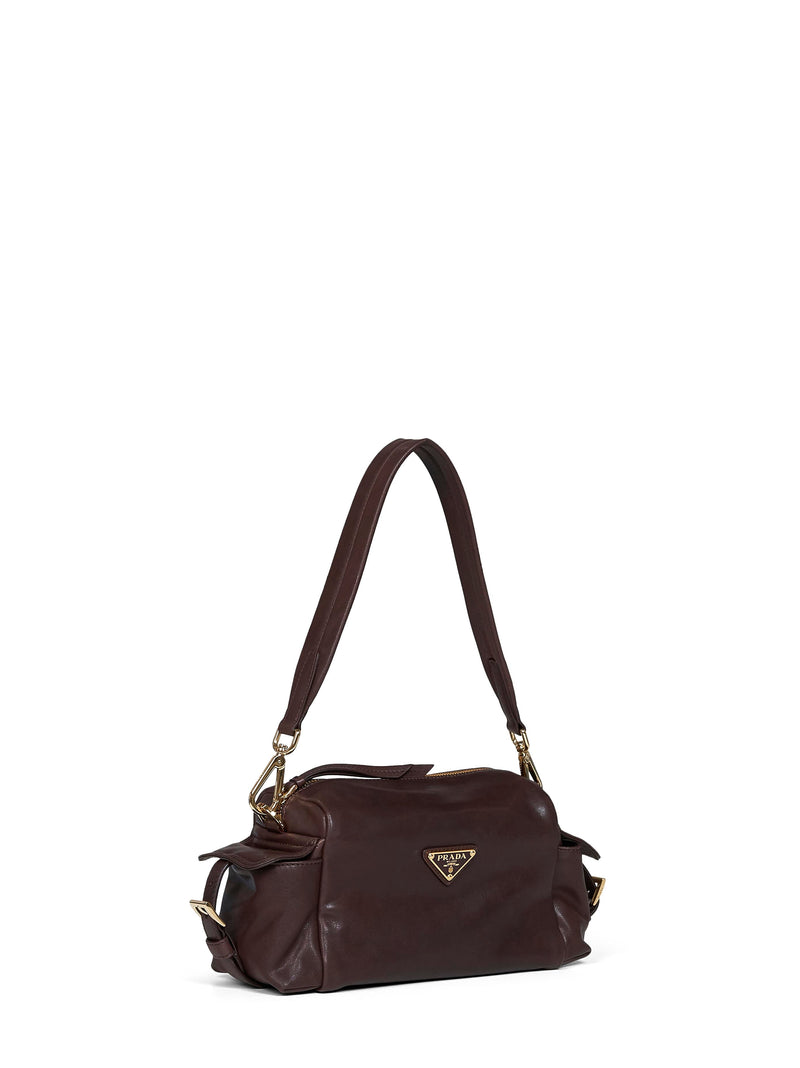 Prada Shoulder Bag — Brown Calf Leather