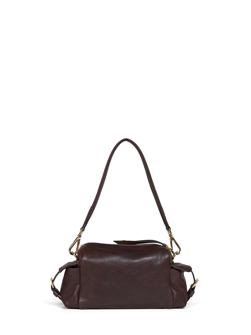 Prada Shoulder Bag — Brown Calf Leather