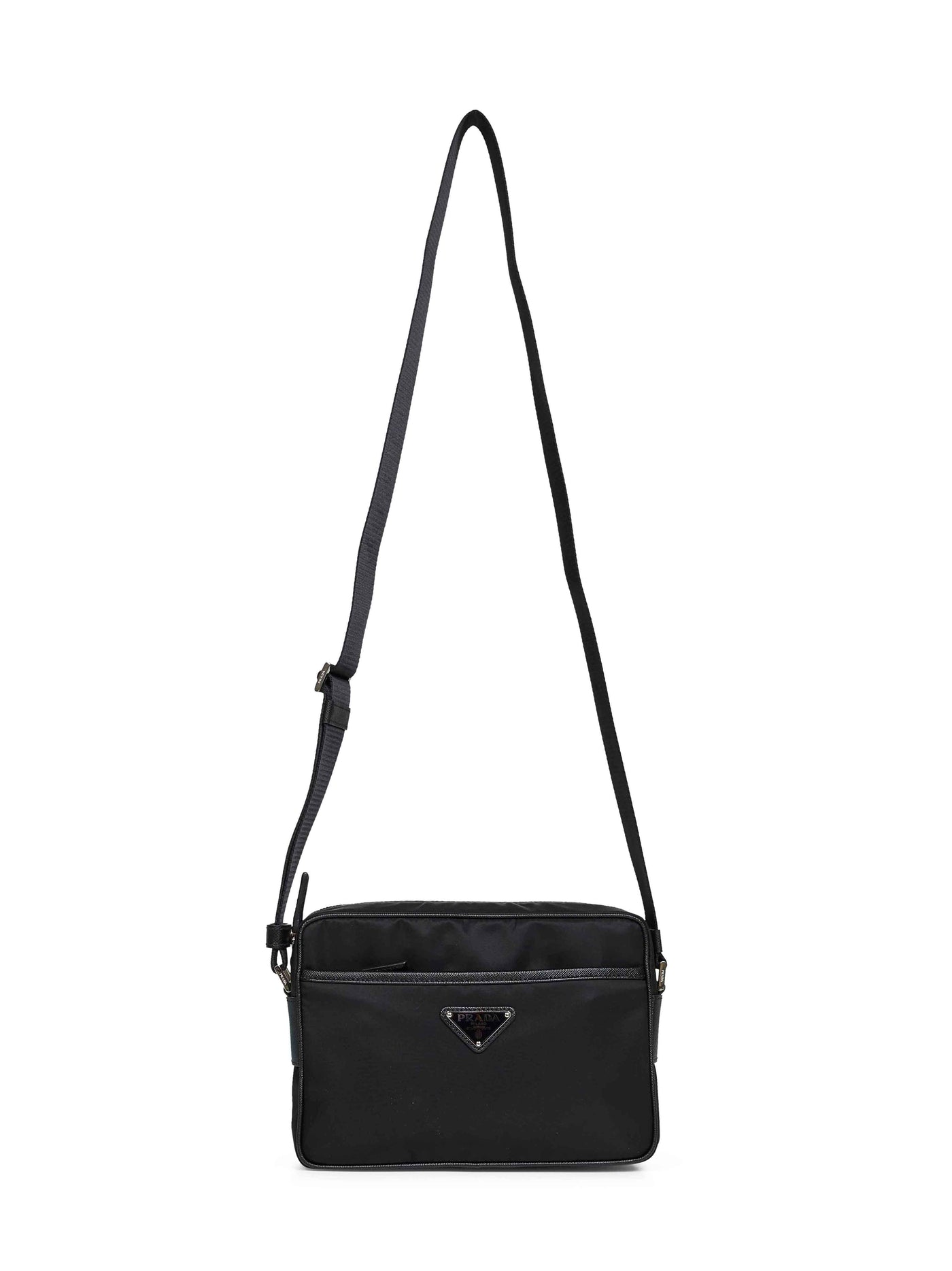 Prada Re-Nylon Crossbody Bag — Black Recycled Polyamide
