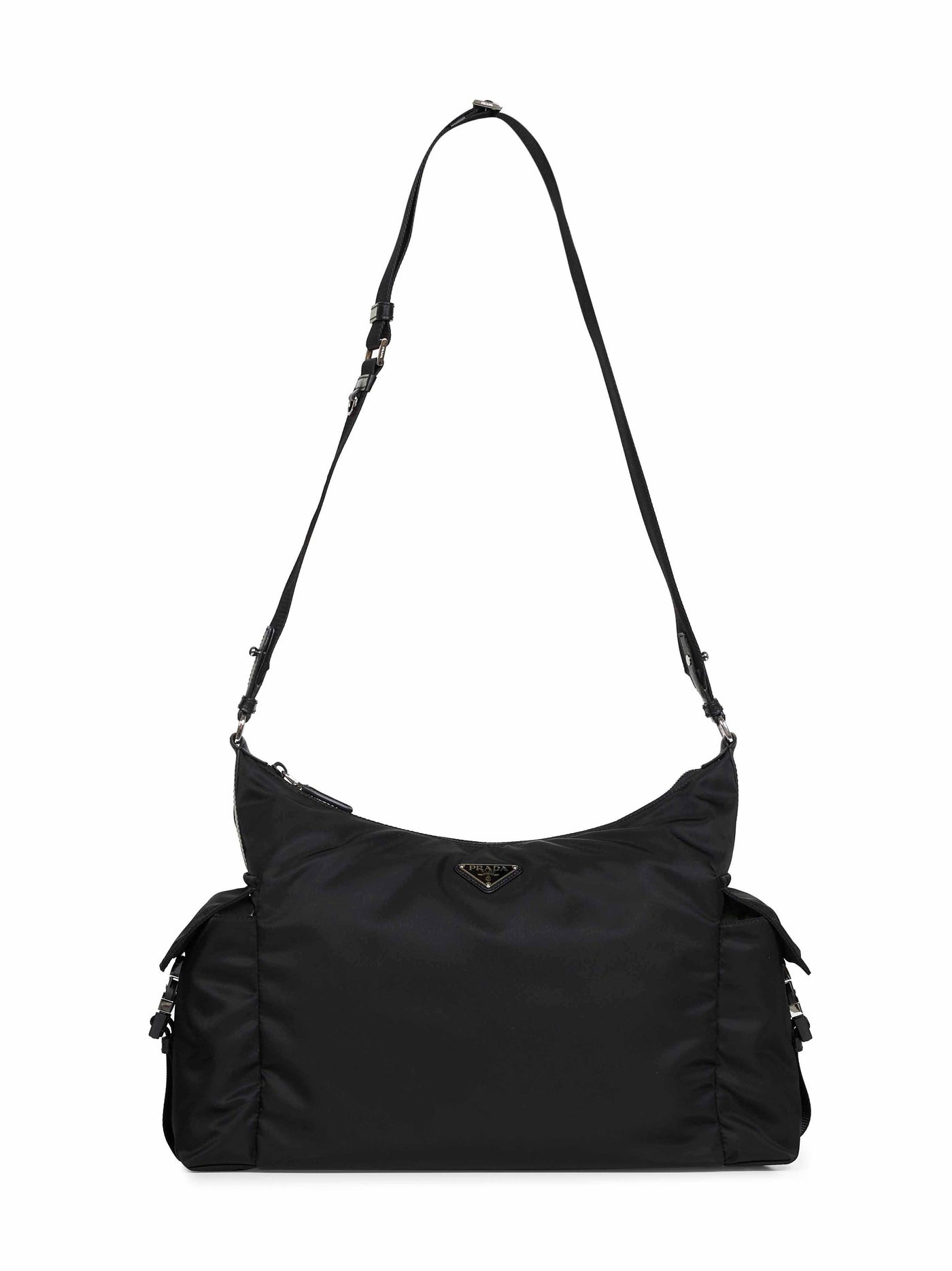 Prada Explore Shoulder Bag — Black Recycled Polyamide