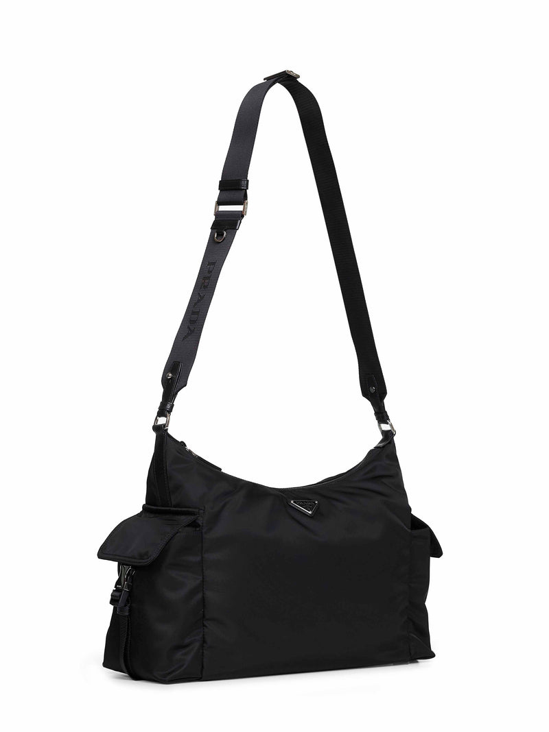 Prada Explore Shoulder Bag — Black Recycled Polyamide