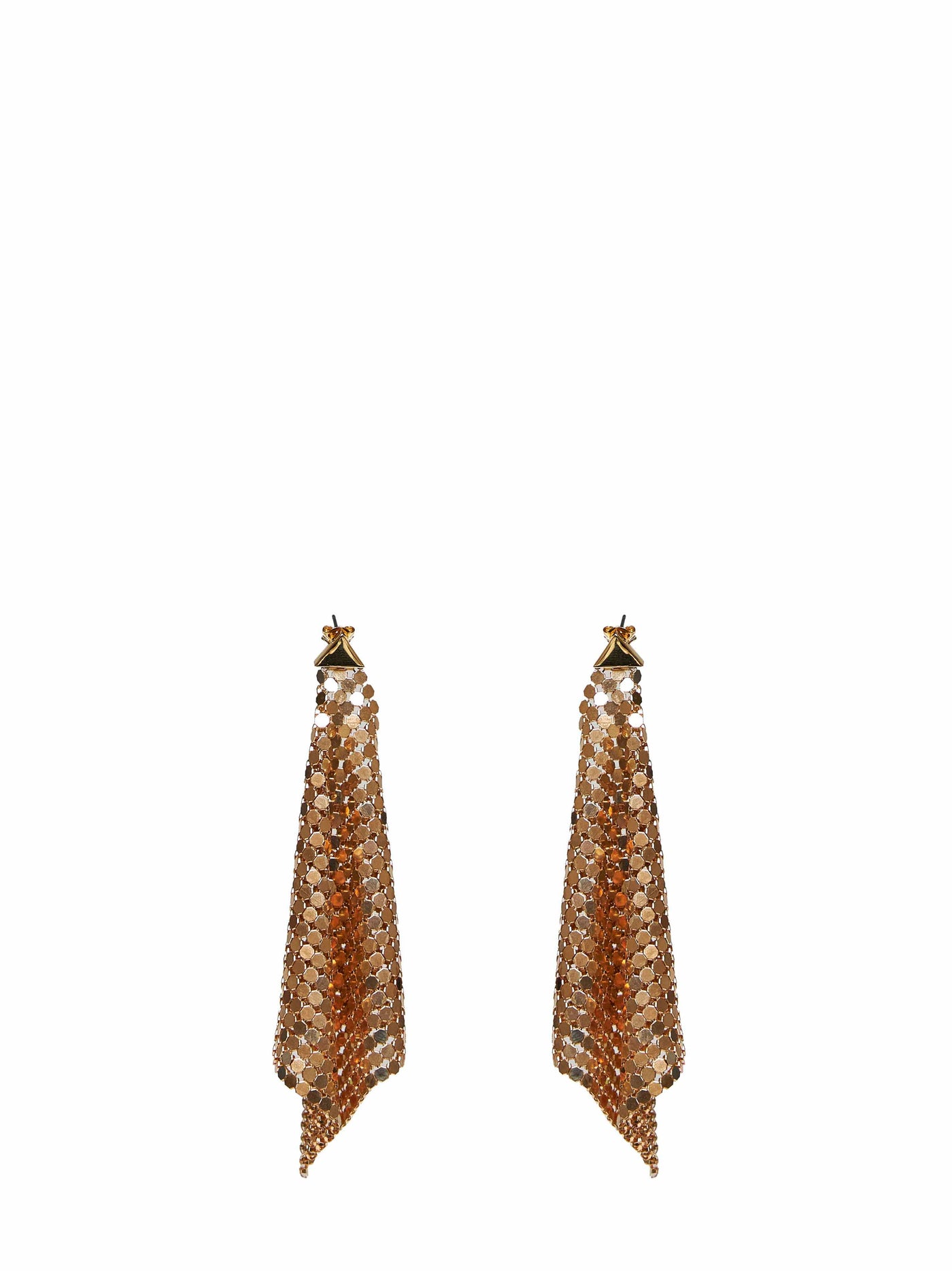 Rabanne Chainmail Earrings — Gold Brass