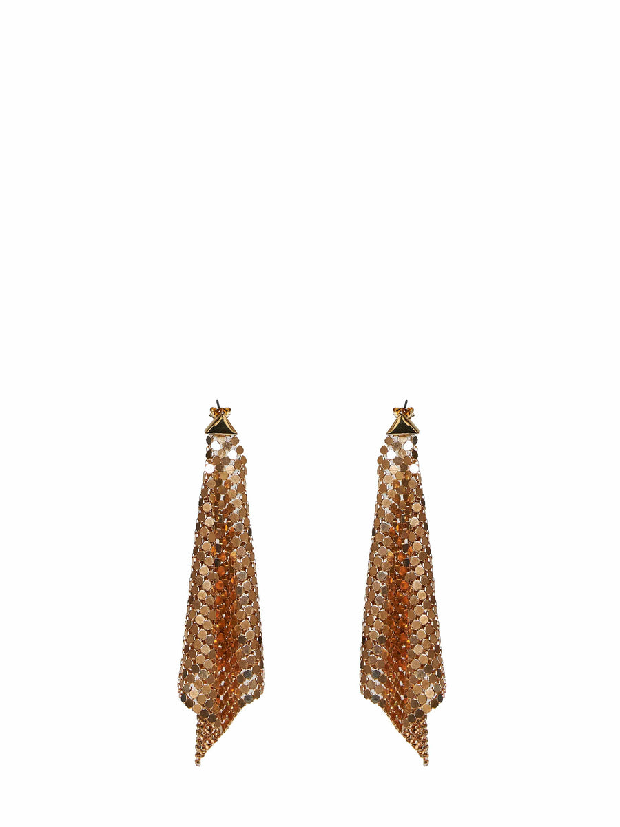 Rabanne Chainmail Earrings — Gold Brass
