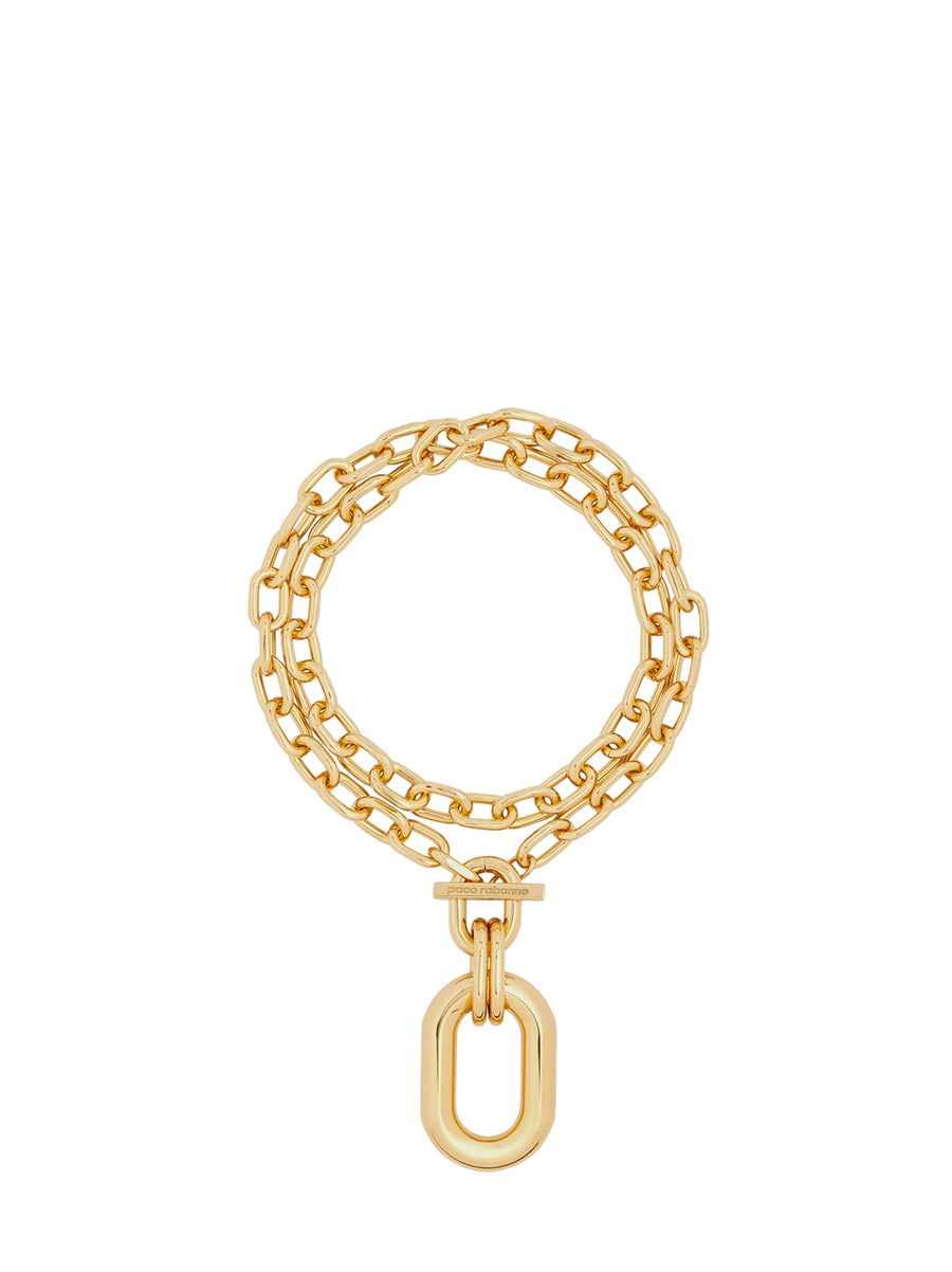 Rabanne Double Xl Link Chain Necklace — Gold Aluminium Necklaces