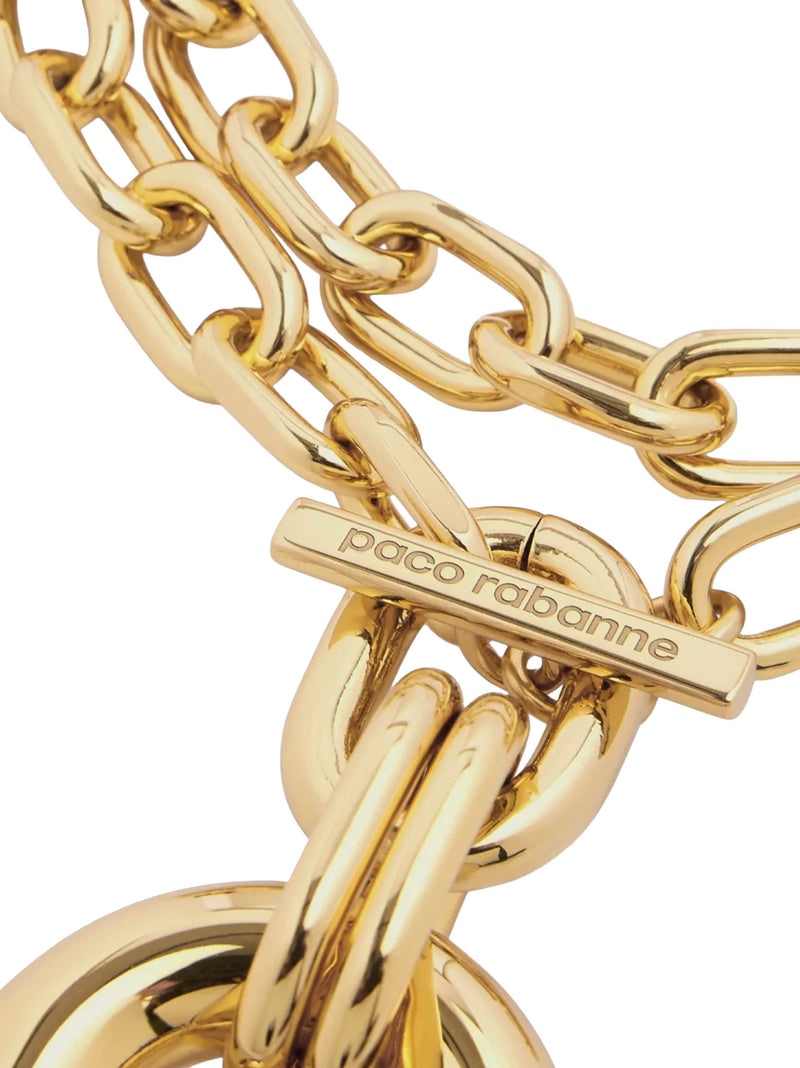 Rabanne Double Xl Link Chain Necklace — Gold Aluminium Necklaces