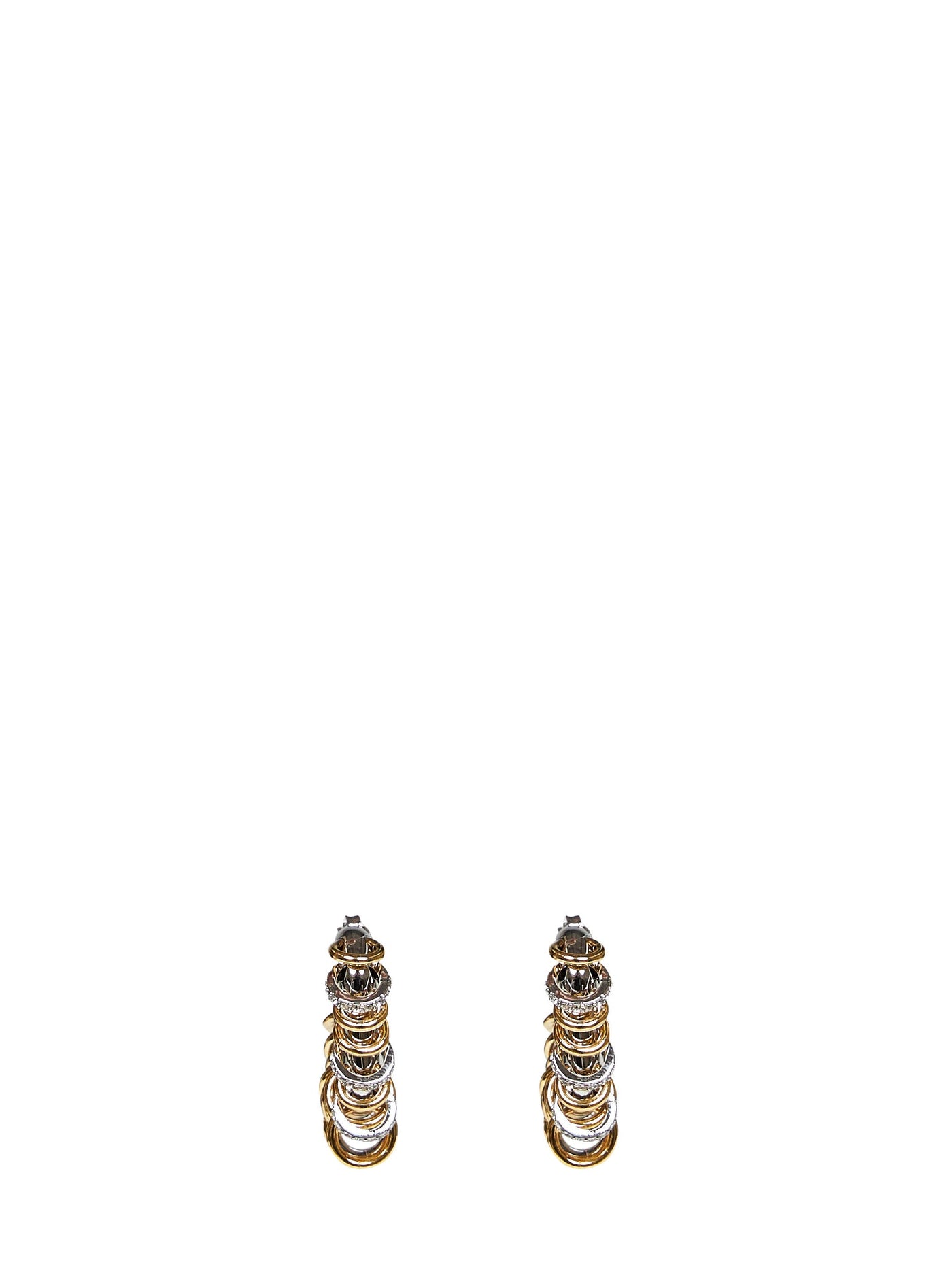 Rabanne Earrings — Silver Brass