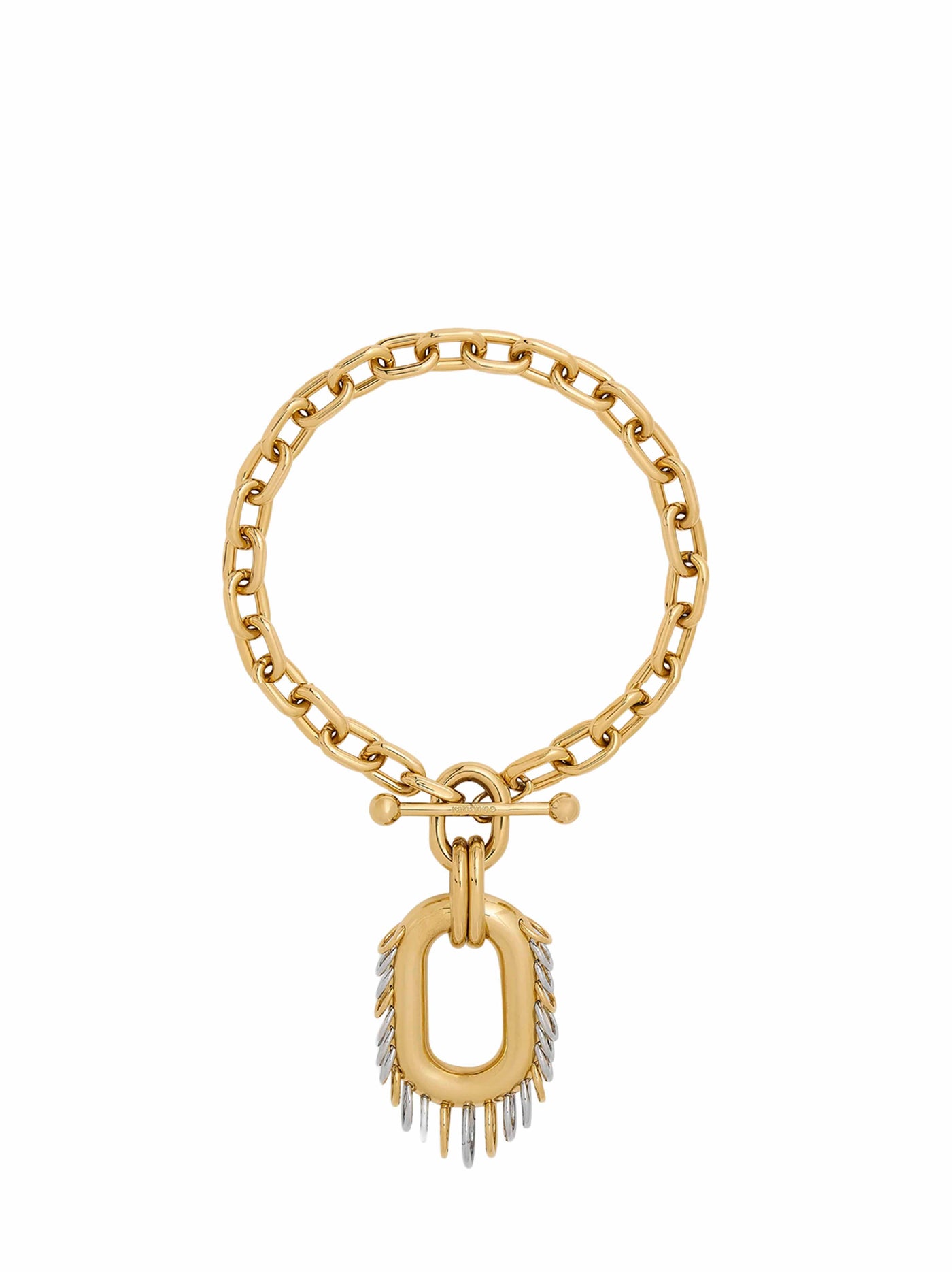 Rabanne Punk Xl Link Necklace — Gold Aluminium Necklaces