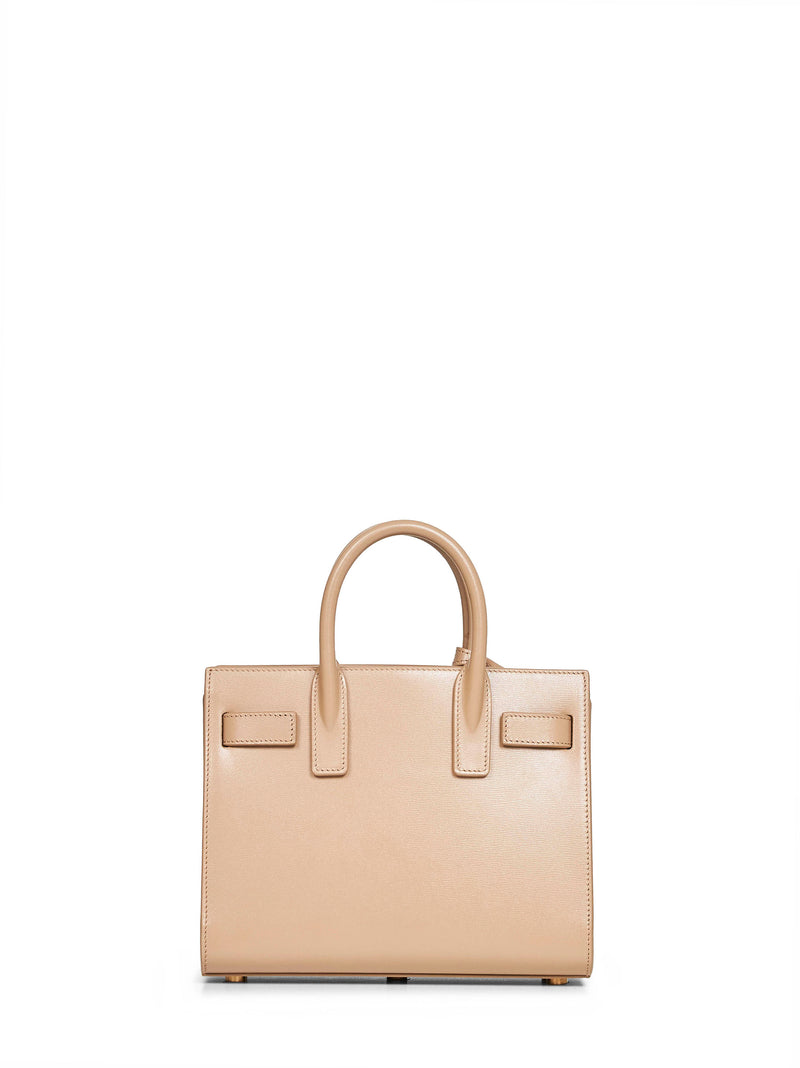 Saint Laurent Top Handle Bag — Beige Calfskin