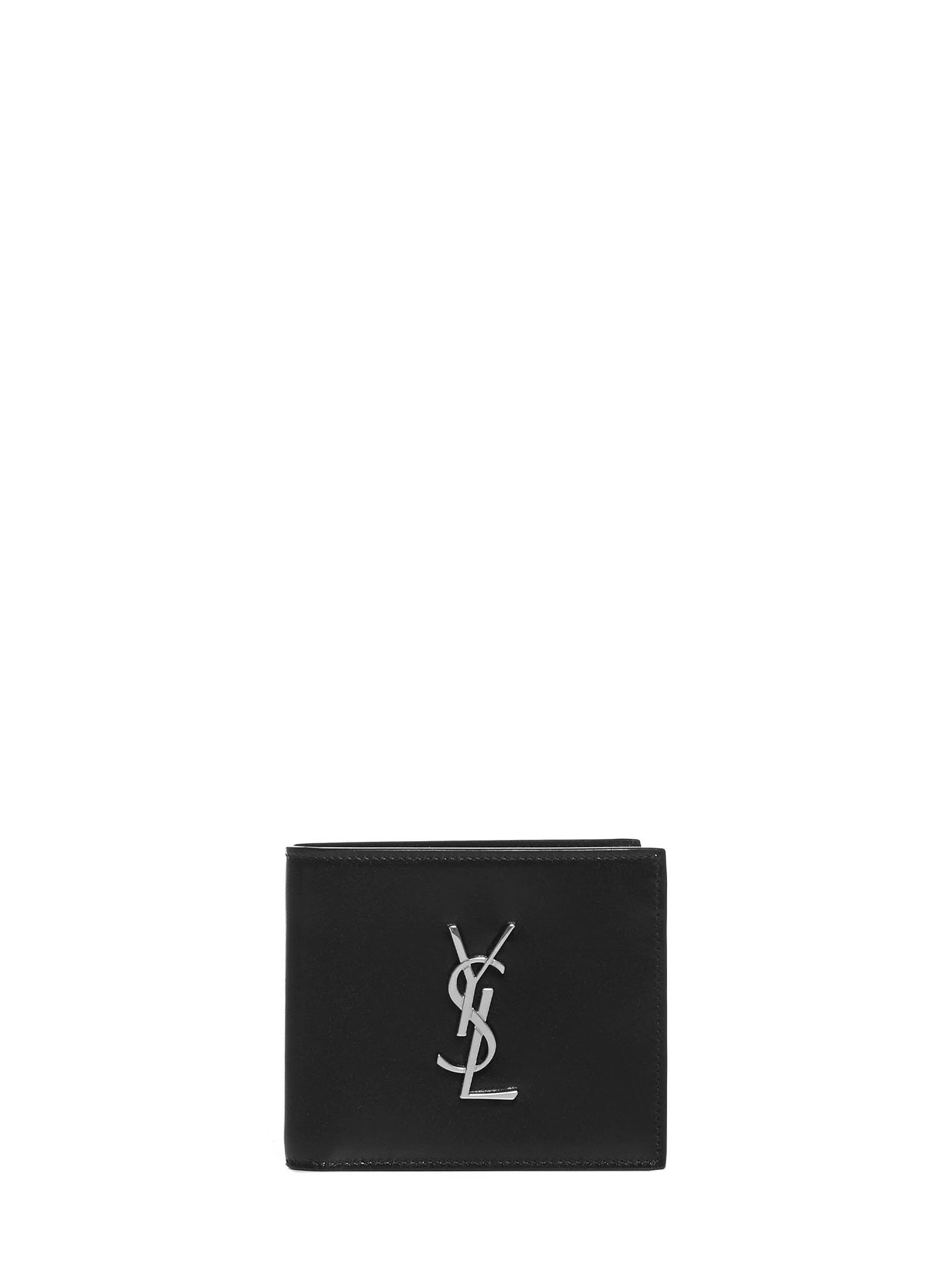Saint Laurent Monogram Calfskin Wallet — Black & Cardholders