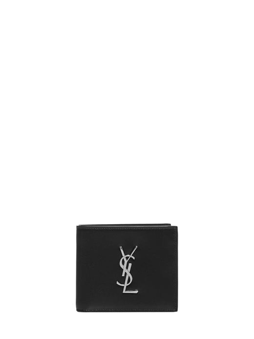 Saint Laurent Monogram Calfskin Wallet — Black & Cardholders