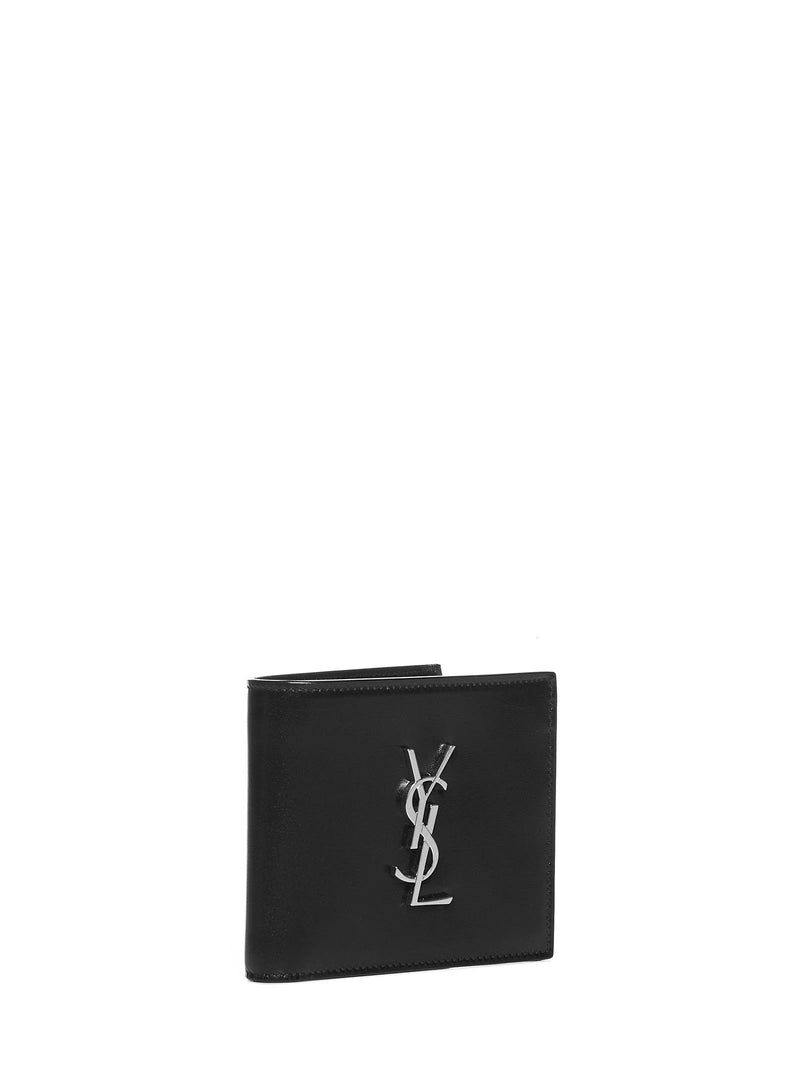 Saint Laurent Monogram Calfskin Wallet — Black & Cardholders