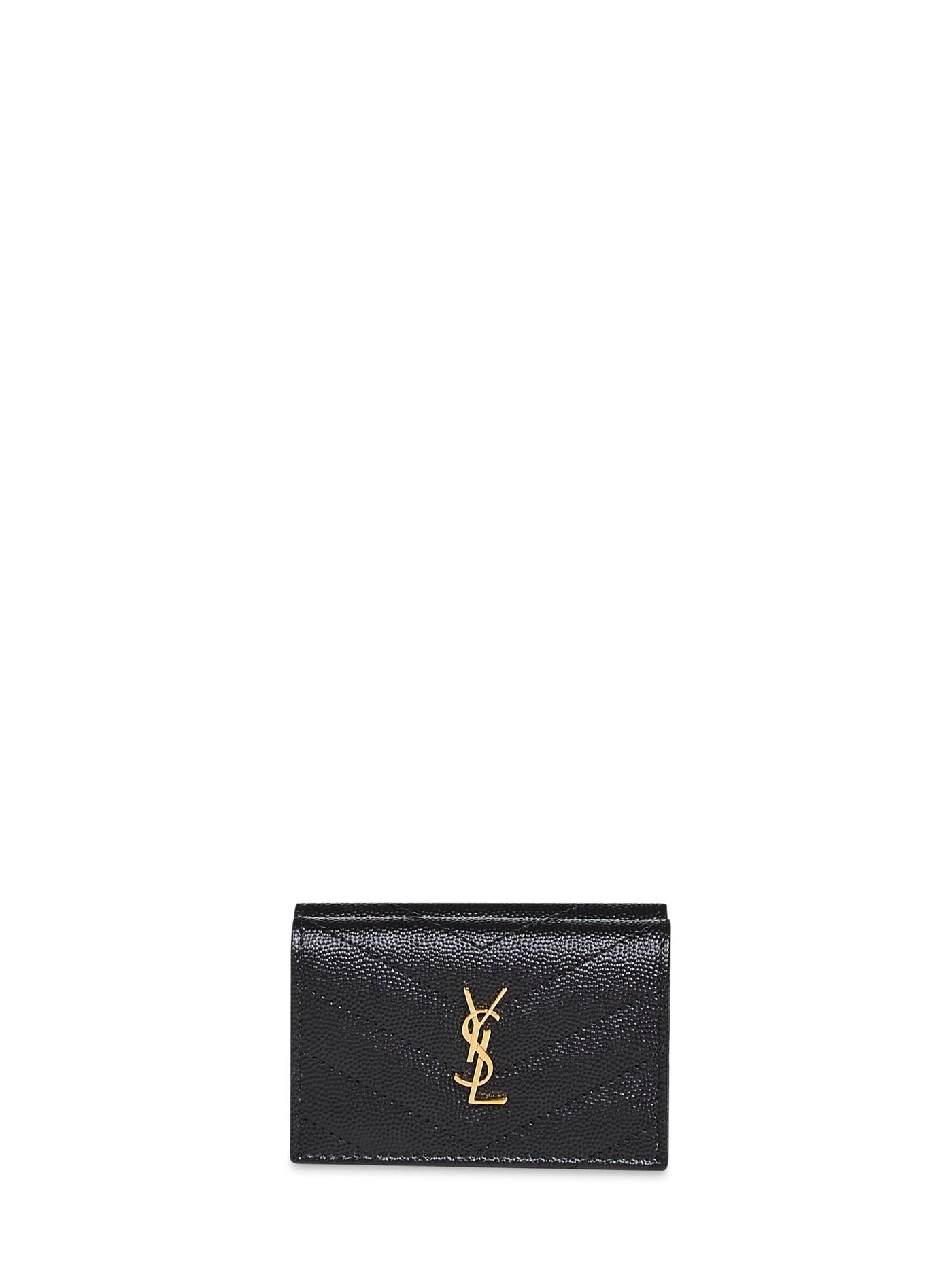 Saint Laurent Wallet — Black Calfskin