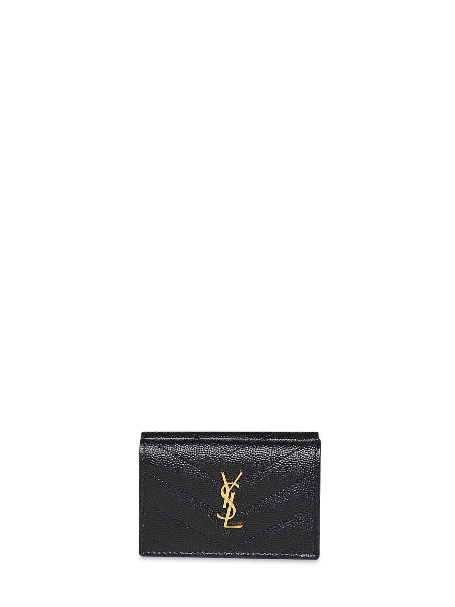 Saint Laurent Wallet — Black Calfskin