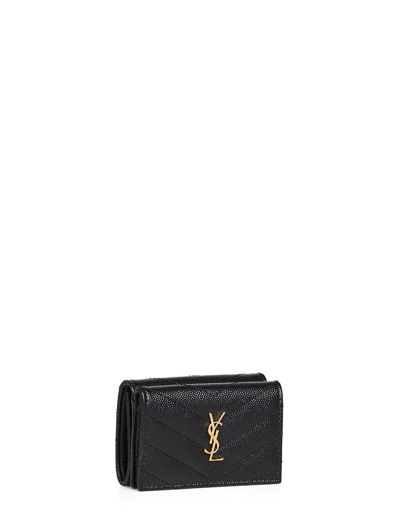 Saint Laurent Wallet — Black Calfskin