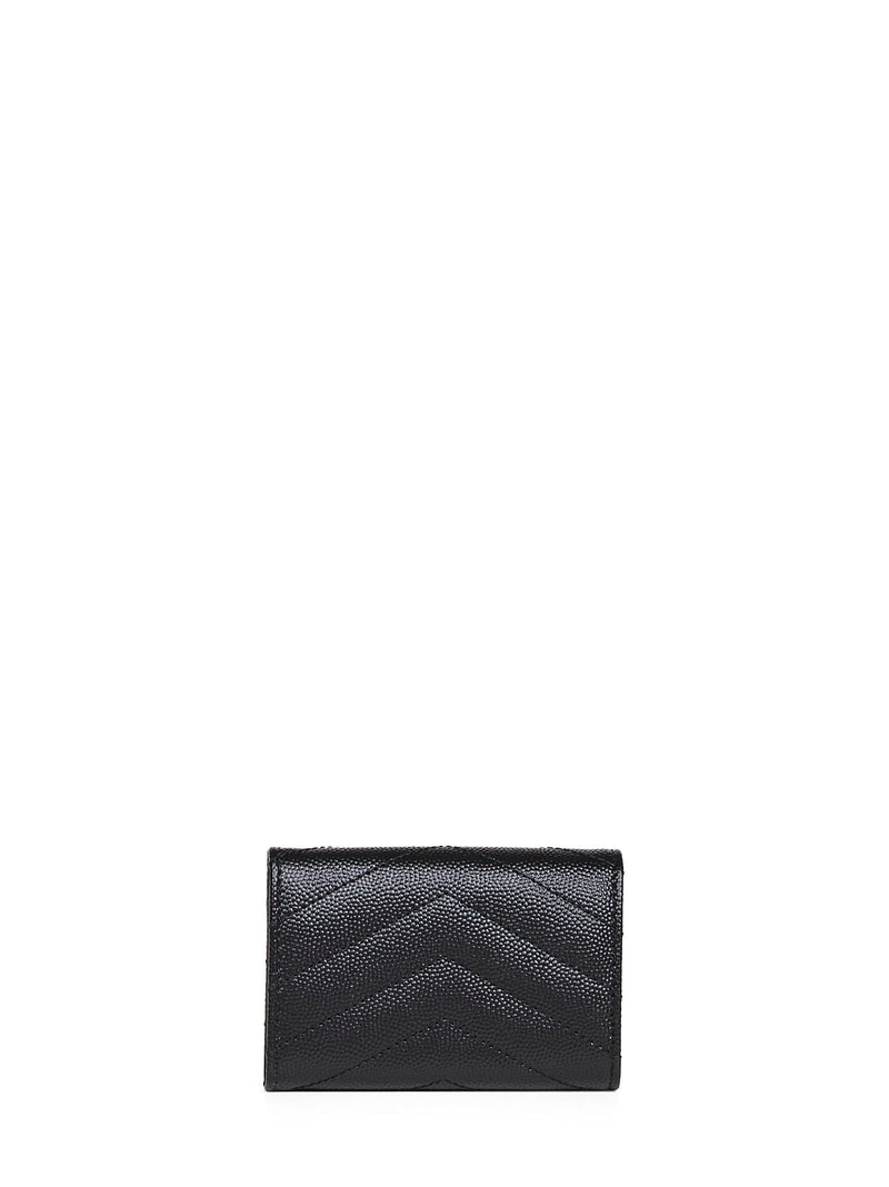 Saint Laurent Wallet — Black Calfskin