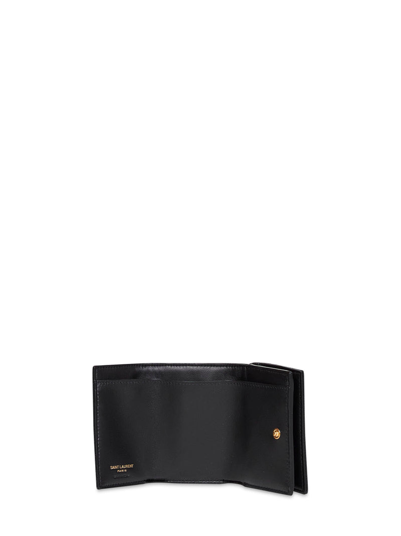 Saint Laurent Wallet — Black Calfskin