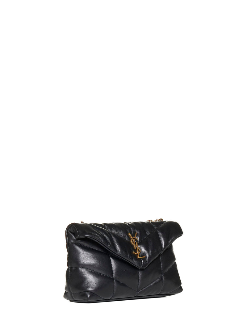 Saint Laurent Mini Bag — Black Lambskin Leather