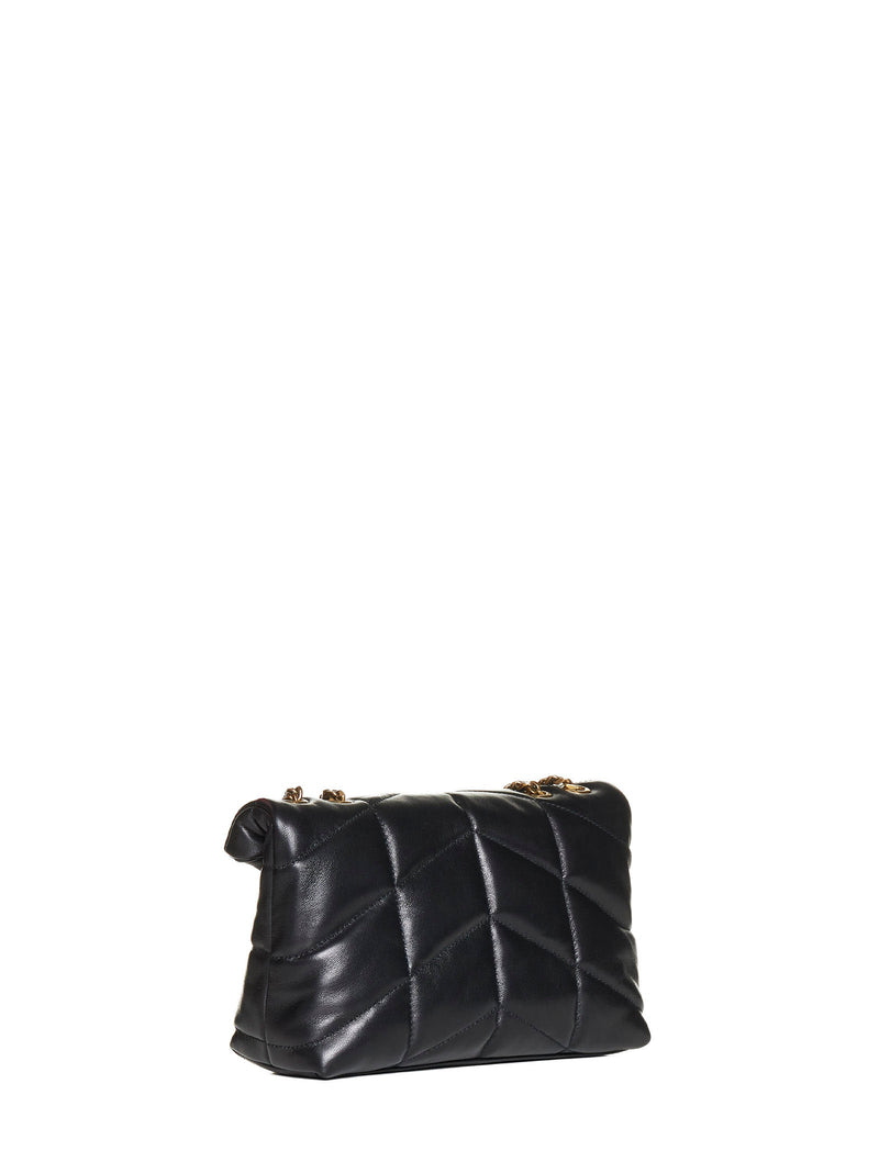 Saint Laurent Mini Bag — Black Lambskin Leather