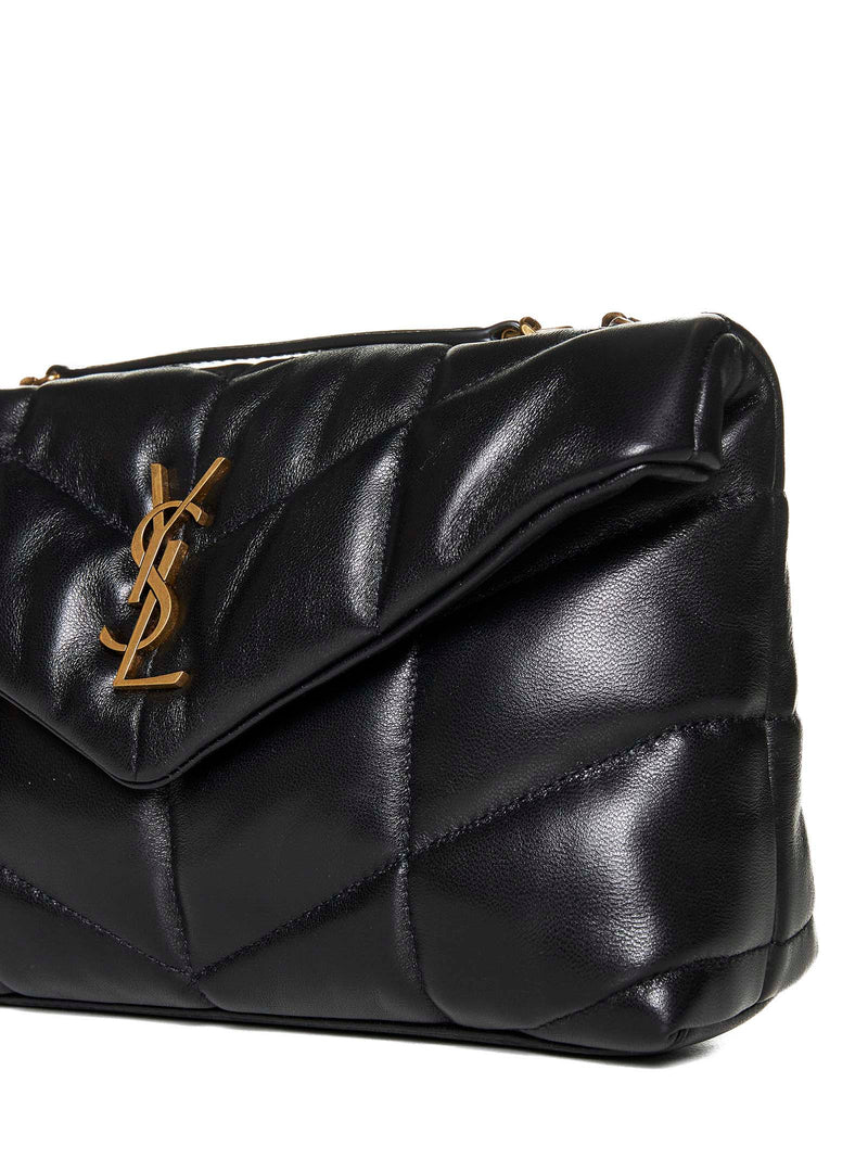 Saint Laurent Mini Bag — Black Lambskin Leather