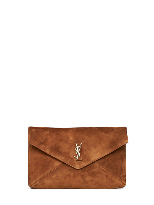 Saint Laurent Clutch — Camel Calfskin