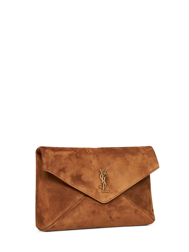 Saint Laurent Clutch — Camel Calfskin