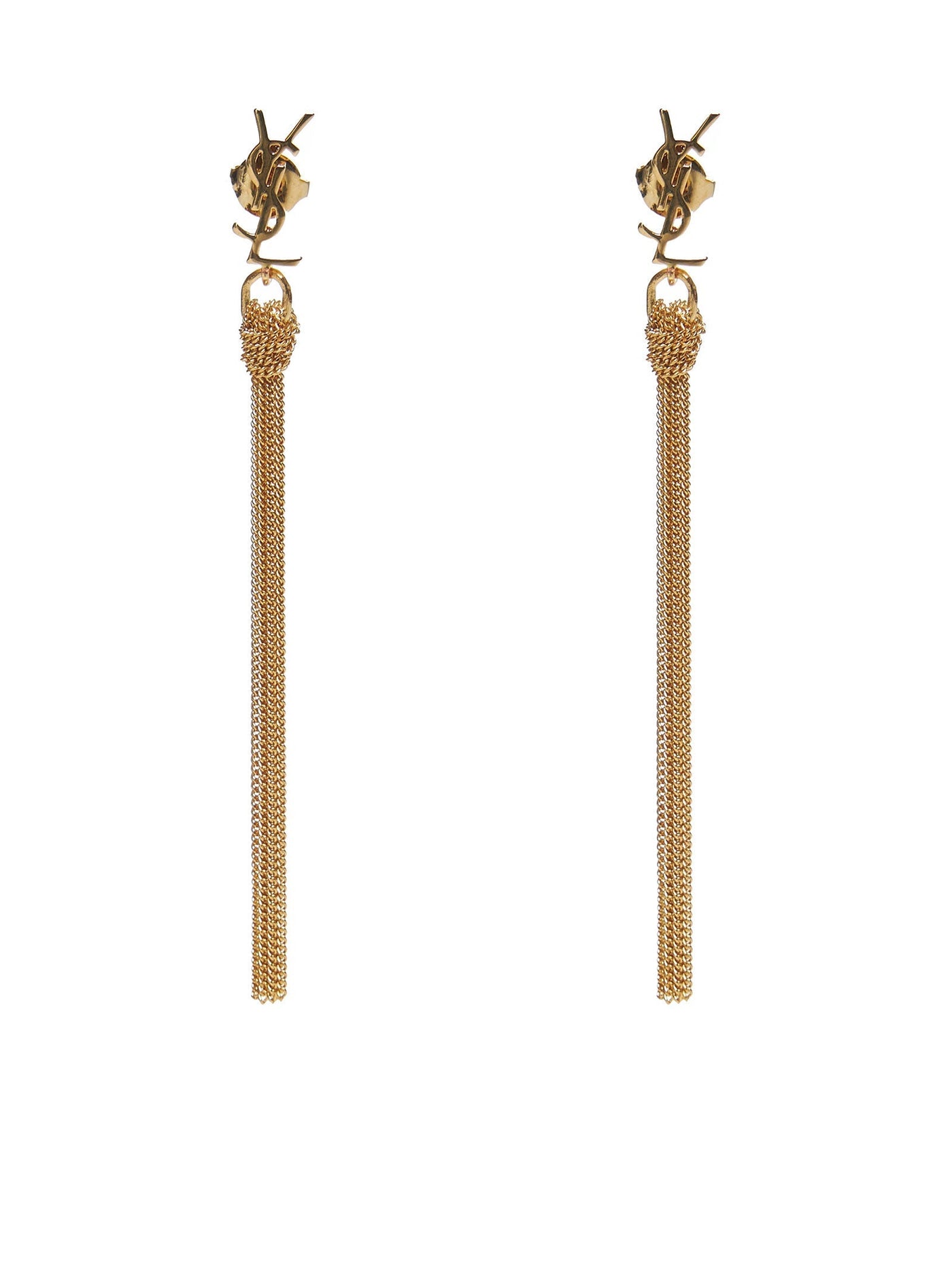 Saint Laurent Cassandre Earrings — Gold Brass