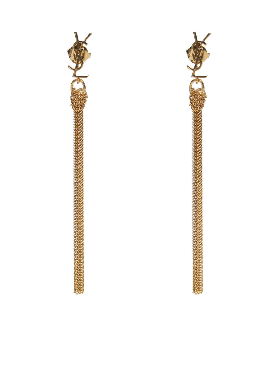 Saint Laurent Cassandre Earrings — Gold Brass