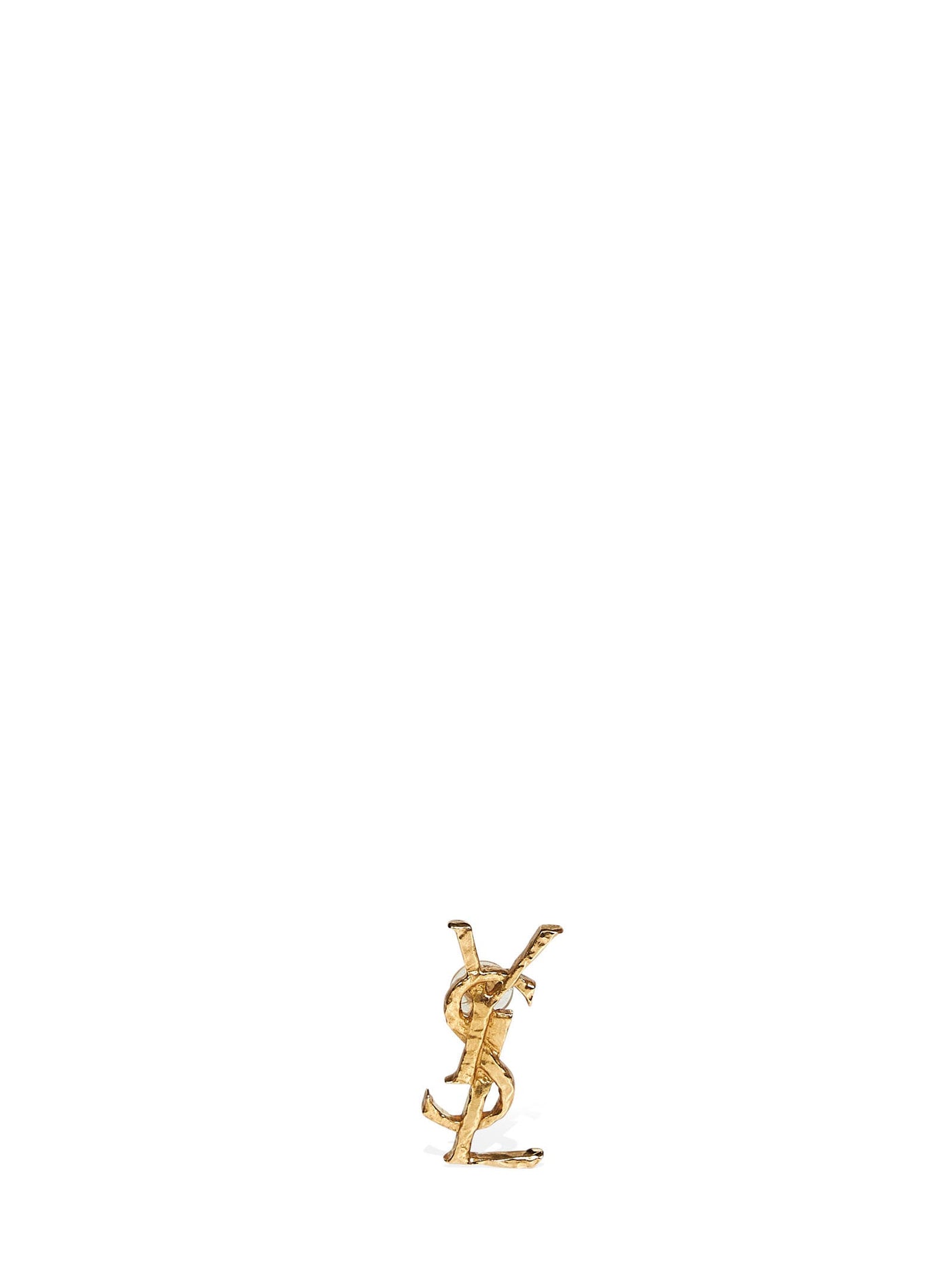 Saint Laurent Cassandre Earring — Gold Brass Earrings