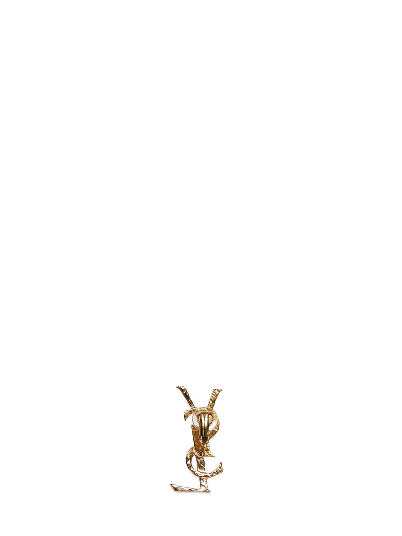 Saint Laurent Cassandre Earring — Gold Brass Earrings