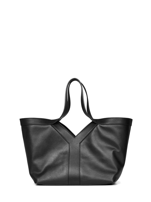 Saint Laurent Tote Bag — Black Calf Leather