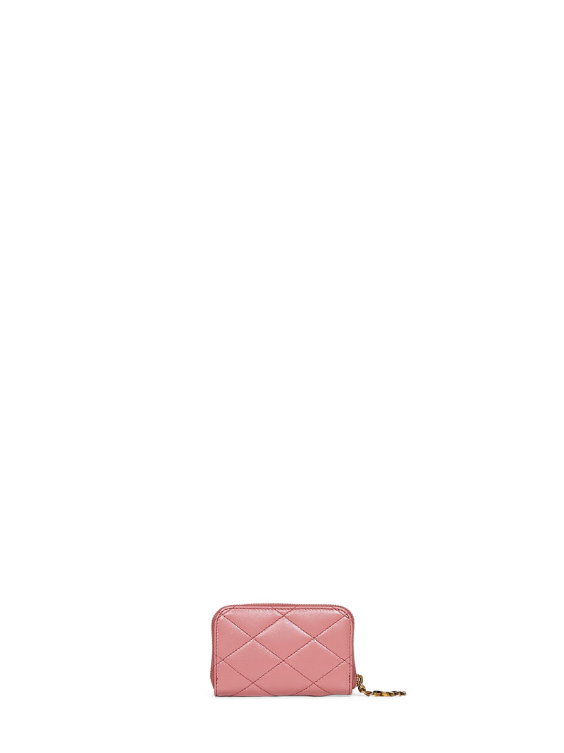 Saint Laurent Quilted Lambskin Wallet — Pink & Purses