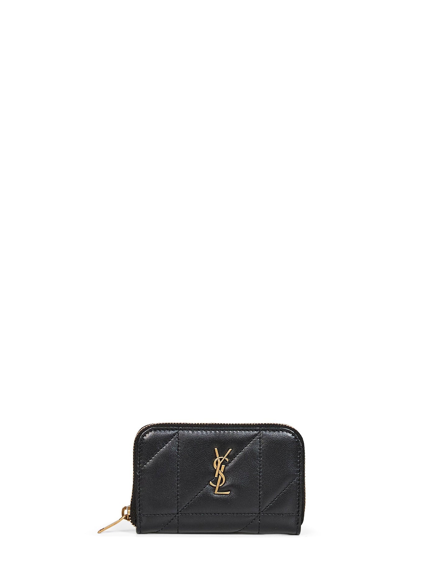 Saint Laurent Jamie Wallet — Black Lambskin & Purses