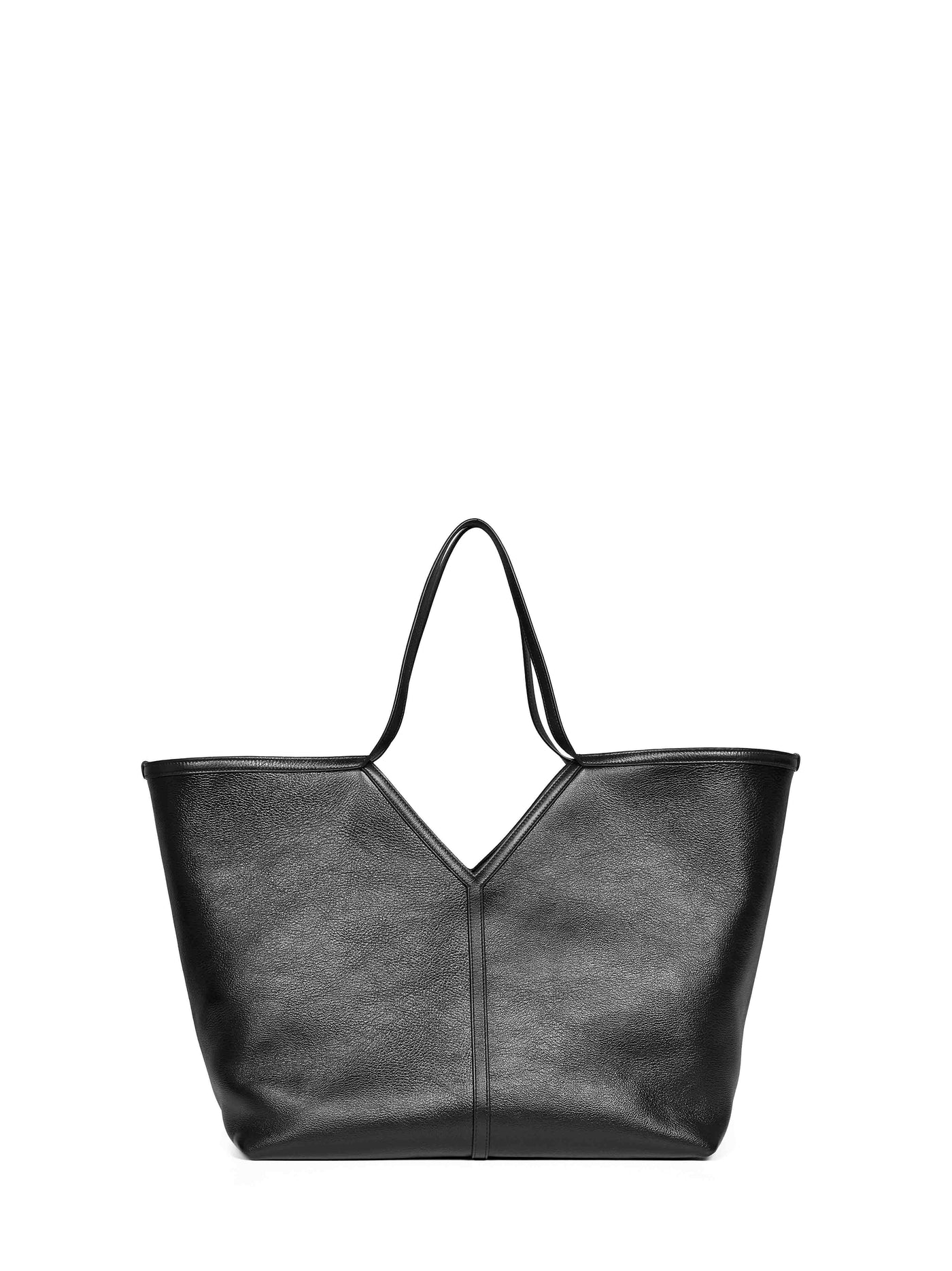 Saint Laurent Shoulder Bag — Black Calf Leather