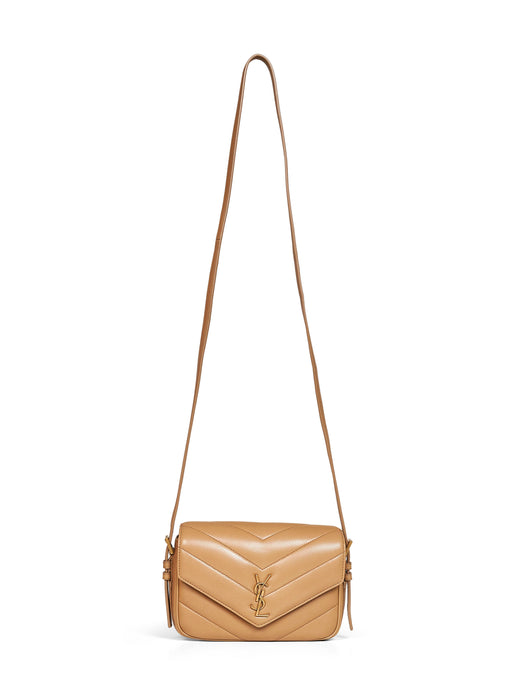 Saint Laurent Crossbody Bag — Beige Lambskin