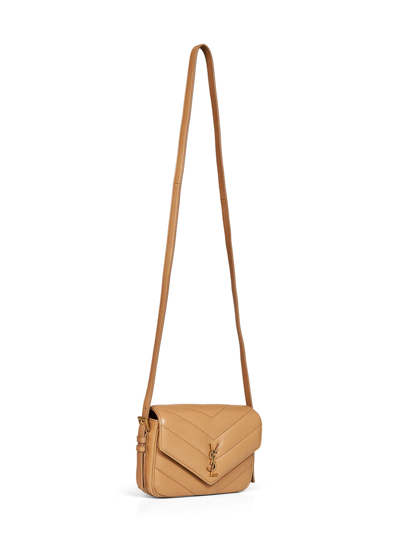 Saint Laurent Crossbody Bag — Beige Lambskin