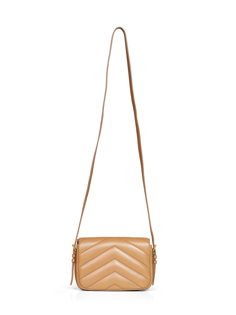 Saint Laurent Crossbody Bag — Beige Lambskin