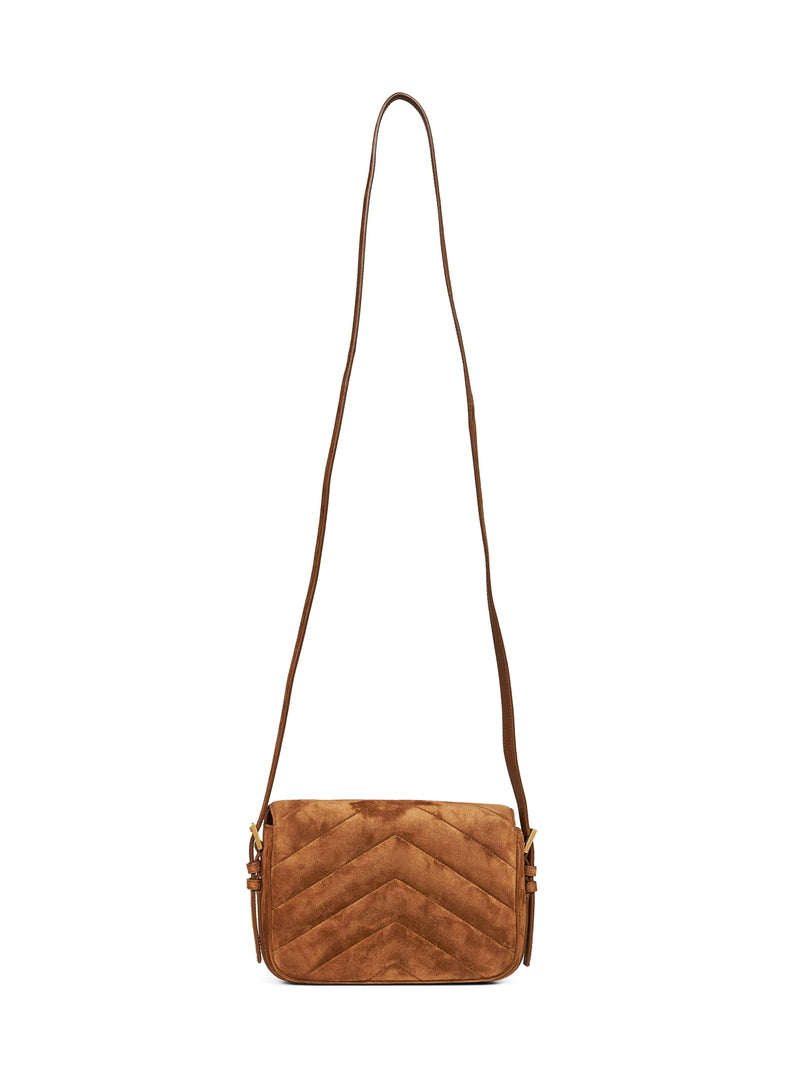 Saint Laurent Loulou Toy Crossbody Bag — Camel Calf Leather