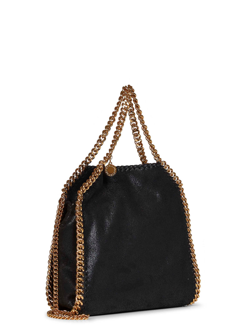 Stella Mccartney Falabella Mini Tote Bag — Black Polyester